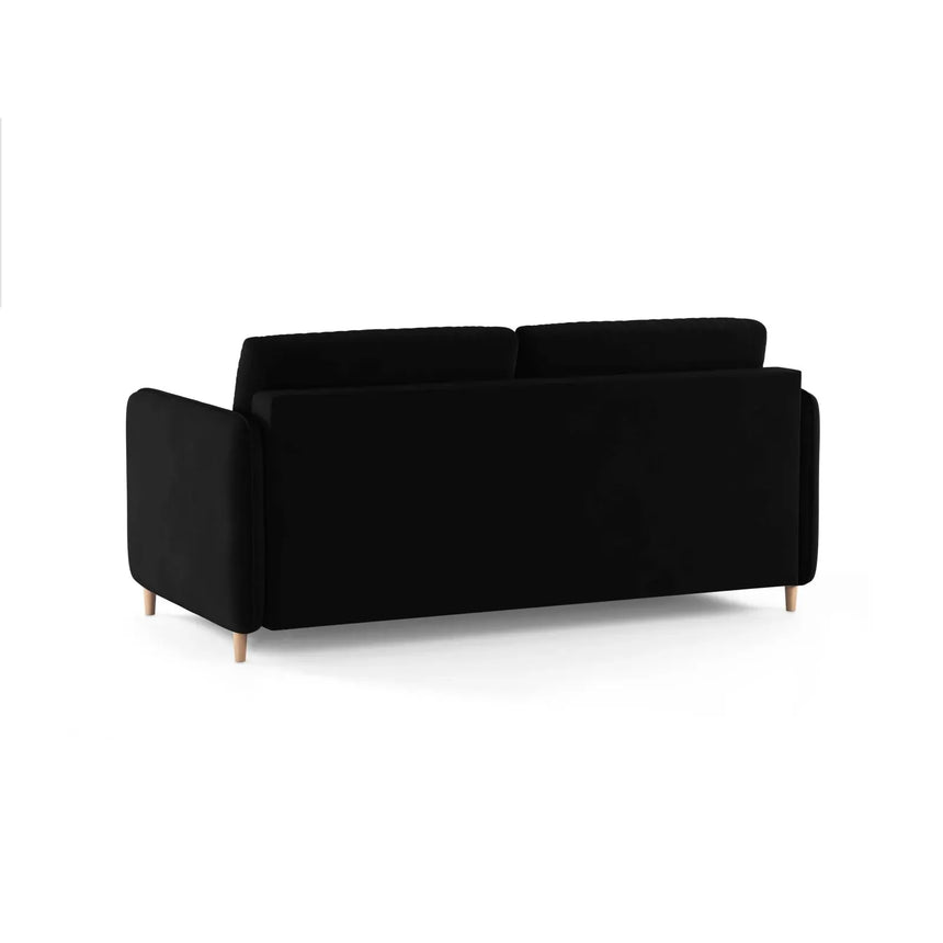 Simo 3-Sitzer Sofa mit Schlaffunktion, ausklappbar, aus Samt oder Strukturstoff, 184x102 cm - ZEN ZONE Furniture