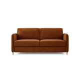 Simo 3-Sitzer Sofa mit Schlaffunktion, ausklappbar, aus Samt oder Strukturstoff, 184x102 cm - ZEN ZONE Furniture