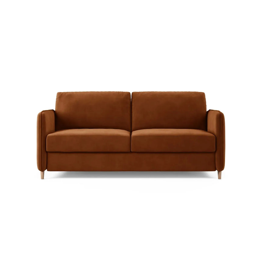 Simo 3-Sitzer Sofa mit Schlaffunktion, ausklappbar, aus Samt oder Strukturstoff, 184x102 cm - ZEN ZONE Furniture
