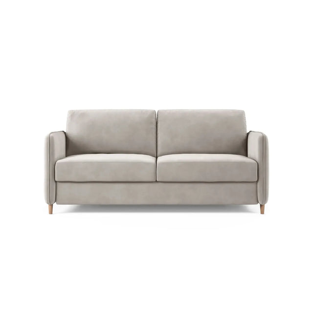 Simo 3-Sitzer Sofa mit Schlaffunktion, ausklappbar, aus Samt oder Strukturstoff, 184x102 cm - ZEN ZONE Furniture