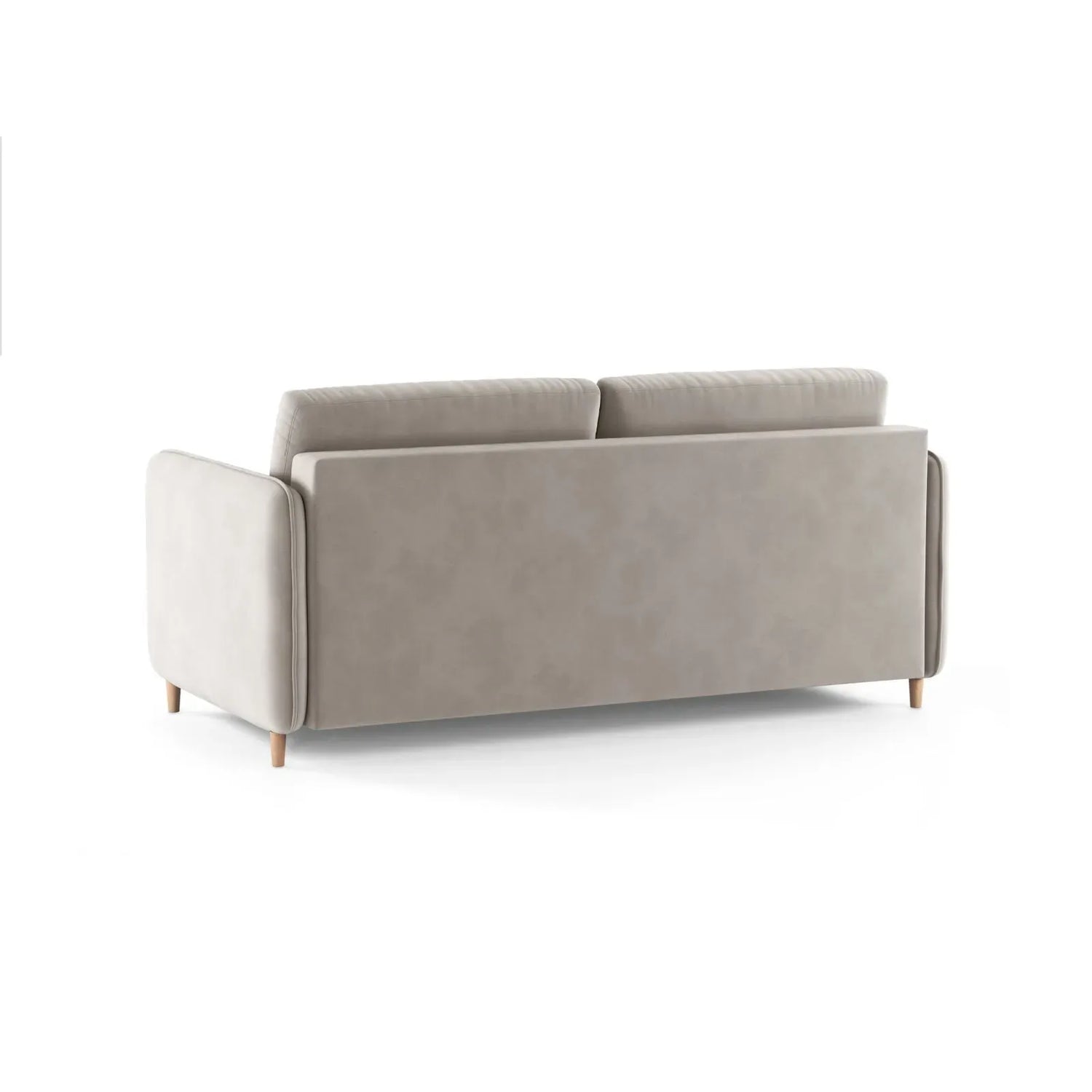 Simo 3-Sitzer Sofa mit Schlaffunktion, ausklappbar, aus Samt oder Strukturstoff, 184x102 cm - ZEN ZONE Furniture