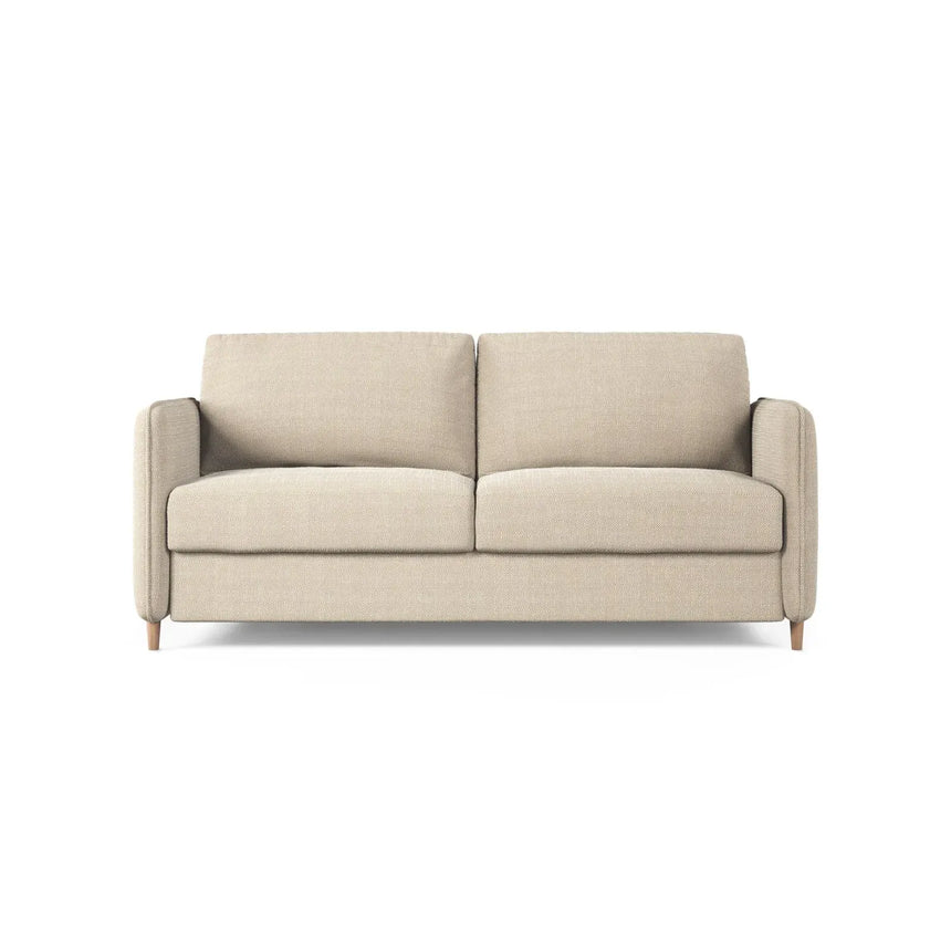 Simo 3-Sitzer Sofa mit Schlaffunktion, ausklappbar, aus Samt oder Strukturstoff, 184x102 cm - ZEN ZONE Furniture