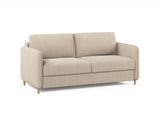 Simo 3-Sitzer Sofa mit Schlaffunktion, ausklappbar, aus Strukturierter Stoff in Beige (BABEL TOFFEE), 184x102 cm von Micadoni – Bild 3