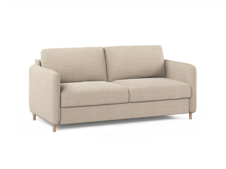 Simo 3-Sitzer Sofa mit Schlaffunktion, ausklappbar, aus Strukturierter Stoff in Beige (BABEL TOFFEE), 184x102 cm von Micadoni – Bild 3