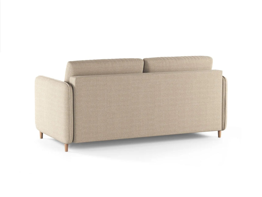 Simo 3-Sitzer Sofa mit Schlaffunktion, ausklappbar, aus Strukturierter Stoff in Beige (BABEL TOFFEE), 184x102 cm von Micadoni – Bild 5