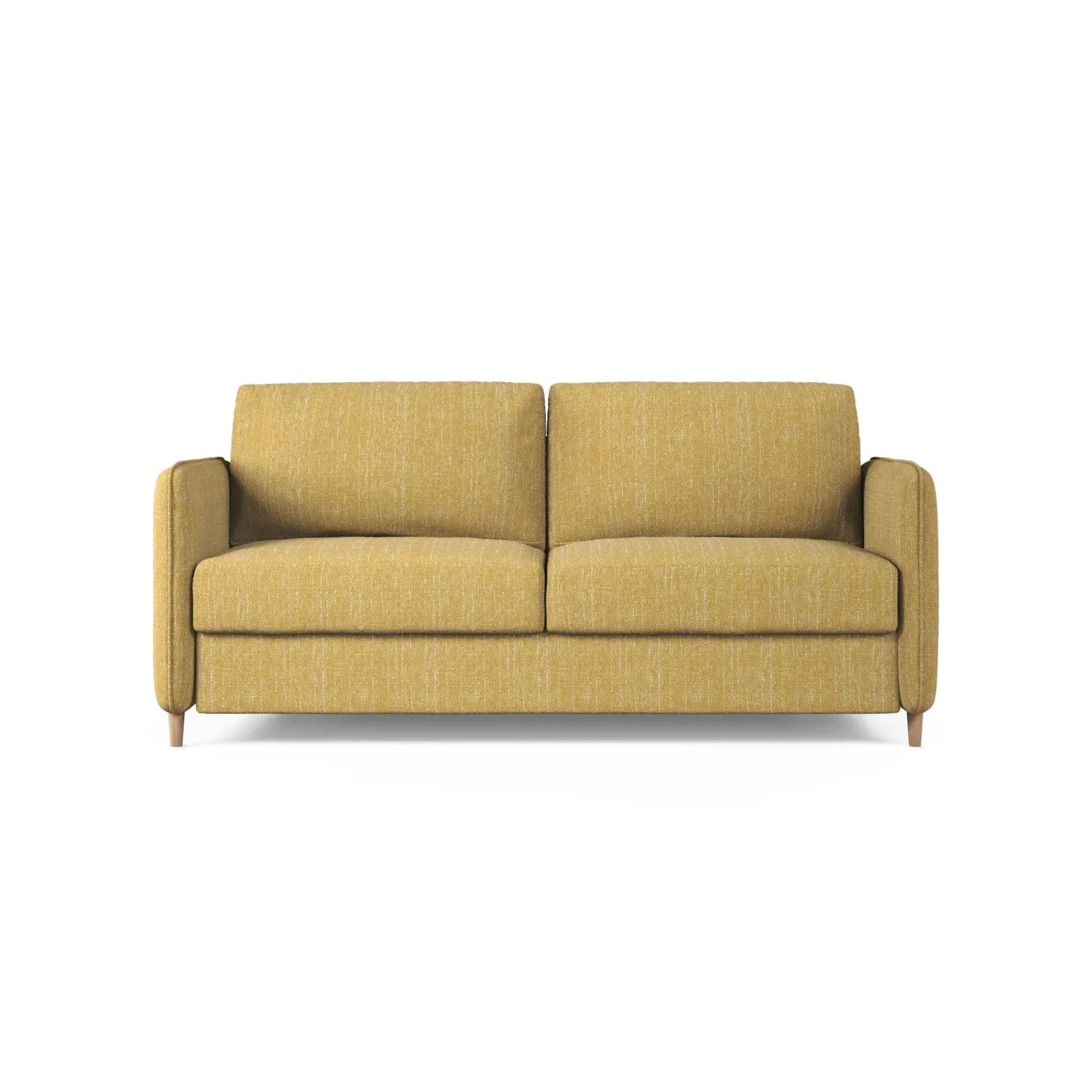 Simo 3-Sitzer Sofa mit Schlaffunktion, ausklappbar, aus Samt oder Strukturstoff, 184x102 cm - ZEN ZONE Furniture