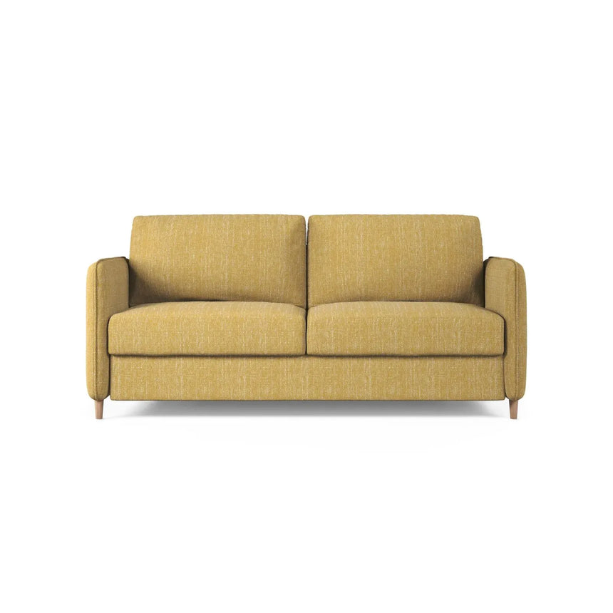 Simo 3-Sitzer Sofa mit Schlaffunktion, ausklappbar, aus Samt oder Strukturstoff, 184x102 cm - ZEN ZONE Furniture
