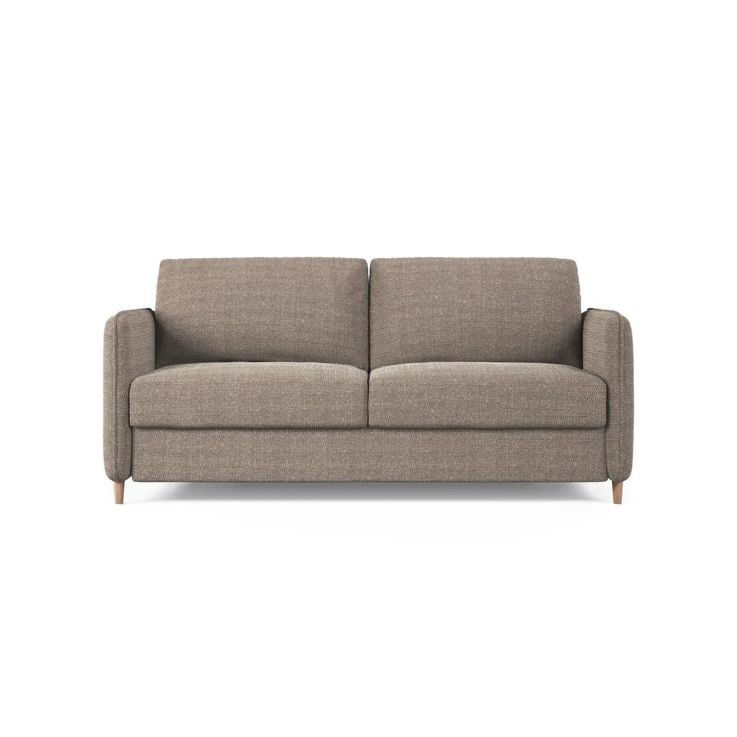 Simo 3-Sitzer Sofa mit Schlaffunktion, ausklappbar, aus Samt oder Strukturstoff, 184x102 cm - ZEN ZONE Furniture