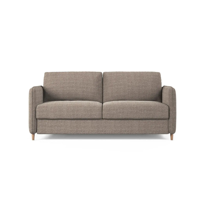 Simo 3-Sitzer Sofa mit Schlaffunktion, ausklappbar, aus Samt oder Strukturstoff, 184x102 cm - ZEN ZONE Furniture