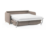 Simo 3-Sitzer Sofa mit Schlaffunktion, ausklappbar, aus Strukturierter Stoff in Hellbraun (BABEL TAUPE), 184x102 cm von Micadoni – Bild 4