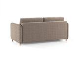 Simo 3-Sitzer Sofa mit Schlaffunktion, ausklappbar, aus Strukturierter Stoff in Hellbraun (BABEL TAUPE), 184x102 cm von Micadoni – Bild 5