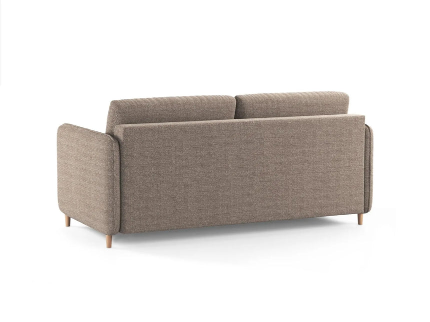 Simo 3-Sitzer Sofa mit Schlaffunktion, ausklappbar, aus Strukturierter Stoff in Hellbraun (BABEL TAUPE), 184x102 cm von Micadoni – Bild 5