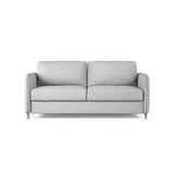 Simo 3-Sitzer Sofa mit Schlaffunktion, ausklappbar, aus Samt oder Strukturstoff, 184x102 cm - ZEN ZONE Furniture