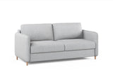 Simo 3-Sitzer Sofa mit Schlaffunktion, ausklappbar, aus Strukturierter Stoff in Hellgrau (BABEL LIGHT GREY), 184x102 cm von Micadoni – Bild 3