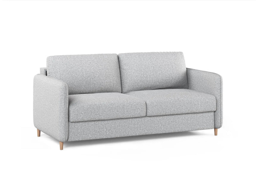 Simo 3-Sitzer Sofa mit Schlaffunktion, ausklappbar, aus Strukturierter Stoff in Hellgrau (BABEL LIGHT GREY), 184x102 cm von Micadoni – Bild 3