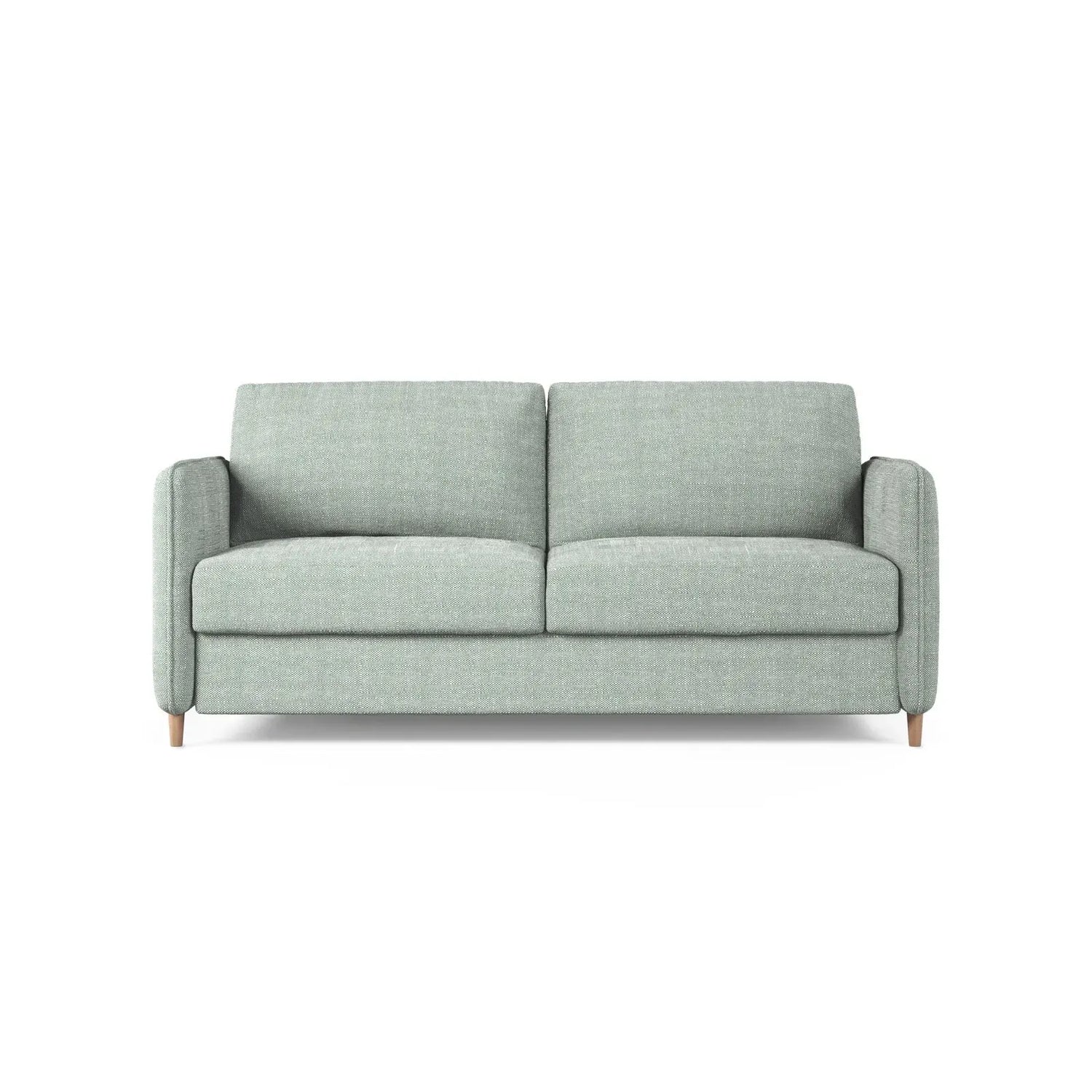 Simo 3-Sitzer Sofa mit Schlaffunktion, ausklappbar, aus Samt oder Strukturstoff, 184x102 cm - ZEN ZONE Furniture