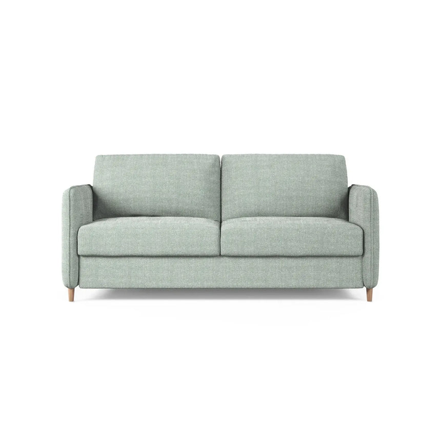 Simo 3-Sitzer Sofa mit Schlaffunktion, ausklappbar, aus Samt oder Strukturstoff, 184x102 cm - ZEN ZONE Furniture