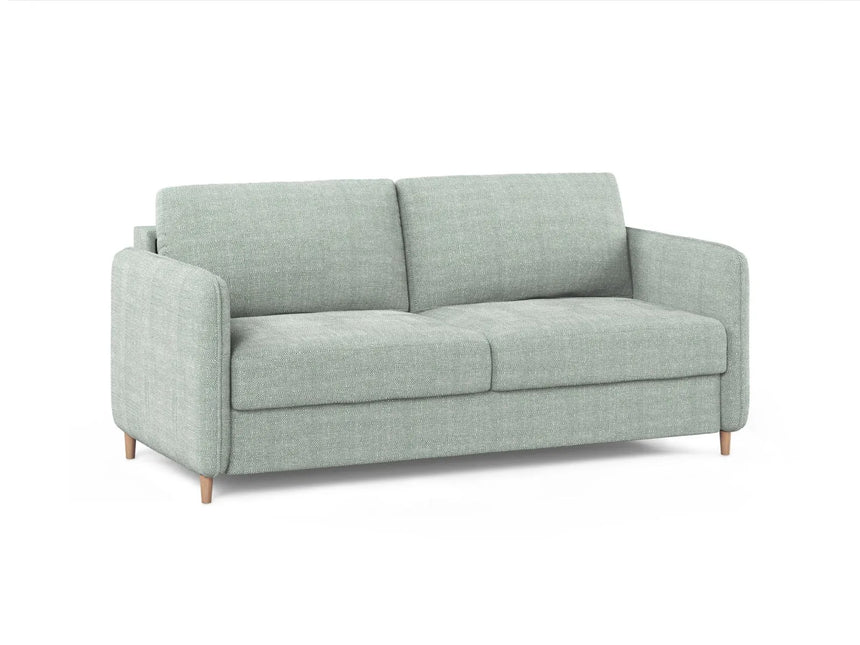 Simo 3-Sitzer Sofa mit Schlaffunktion, ausklappbar, aus Strukturierter Stoff in Minze (BABEL SAFIRA), 184x102 cm von Micadoni – Bild 3