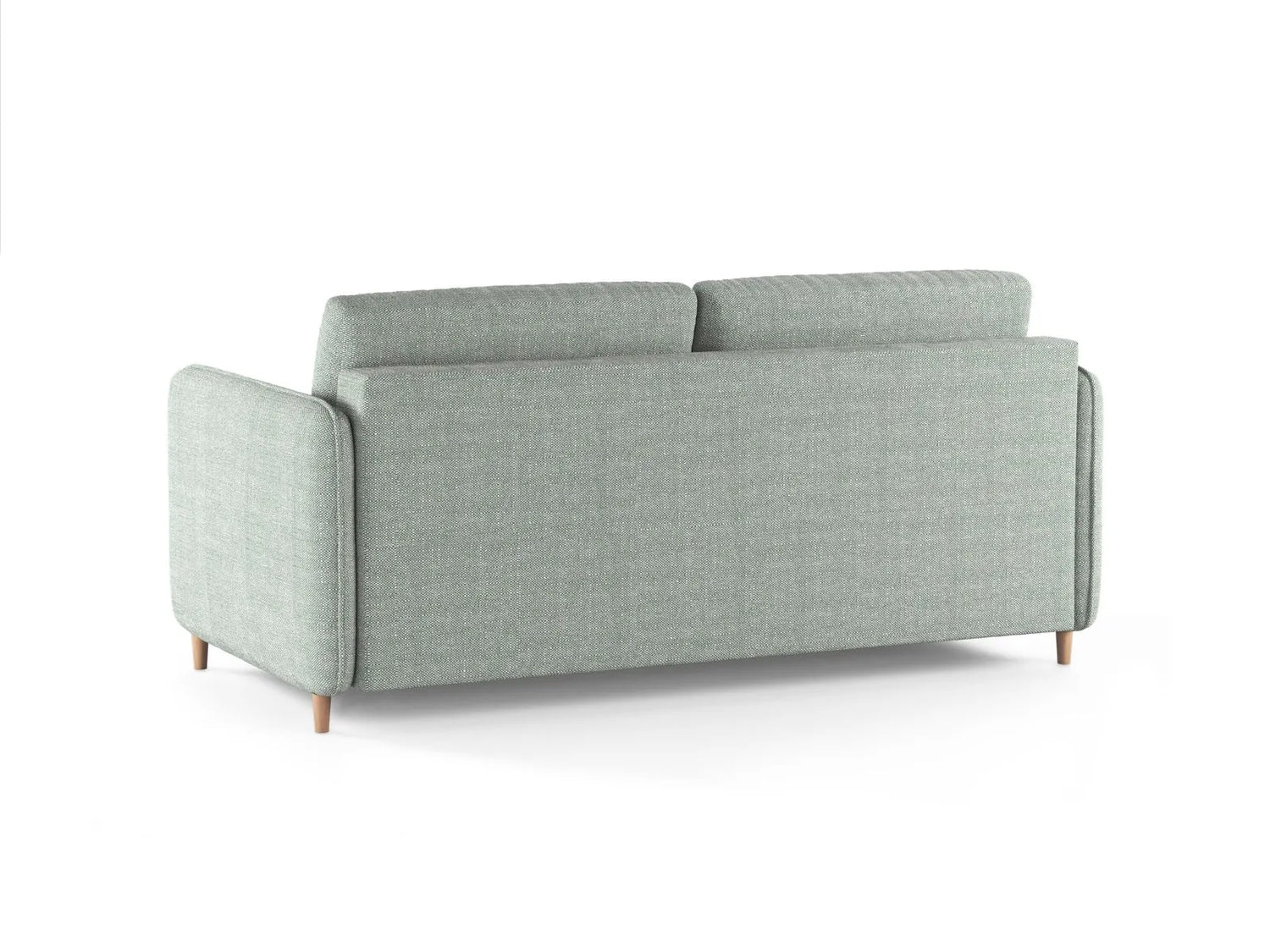 Simo 3-Sitzer Sofa mit Schlaffunktion, ausklappbar, aus Strukturierter Stoff in Minze (BABEL SAFIRA), 184x102 cm von Micadoni – Bild 5