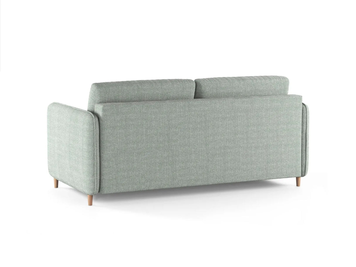 Simo 3-Sitzer Sofa mit Schlaffunktion, ausklappbar, aus Strukturierter Stoff in Minze (BABEL SAFIRA), 184x102 cm von Micadoni – Bild 5