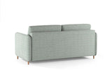 Simo 3-Sitzer Sofa mit Schlaffunktion, ausklappbar, aus Strukturierter Stoff in Minze (BABEL SAFIRA), 184x102 cm von Micadoni – Bild 5