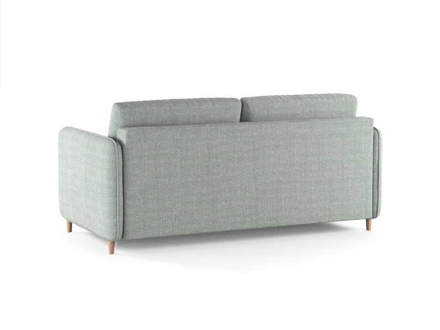 Simo 3-Sitzer Sofa mit Schlaffunktion, ausklappbar, aus Strukturierter Stoff in Minze (BABEL SAFIRA), 184x102 cm von Micadoni – Bild 5