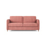 Simo 3-Sitzer Sofa mit Schlaffunktion, ausklappbar, aus Samt oder Strukturstoff, 184x102 cm - ZEN ZONE Furniture