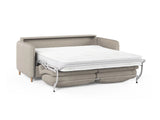 Simo 3-Sitzer Sofa mit Schlaffunktion, ausklappbar, aus Strukturierter Stoff in Sand (BABEL SAND), 184x102 cm von Micadoni – Bild 4