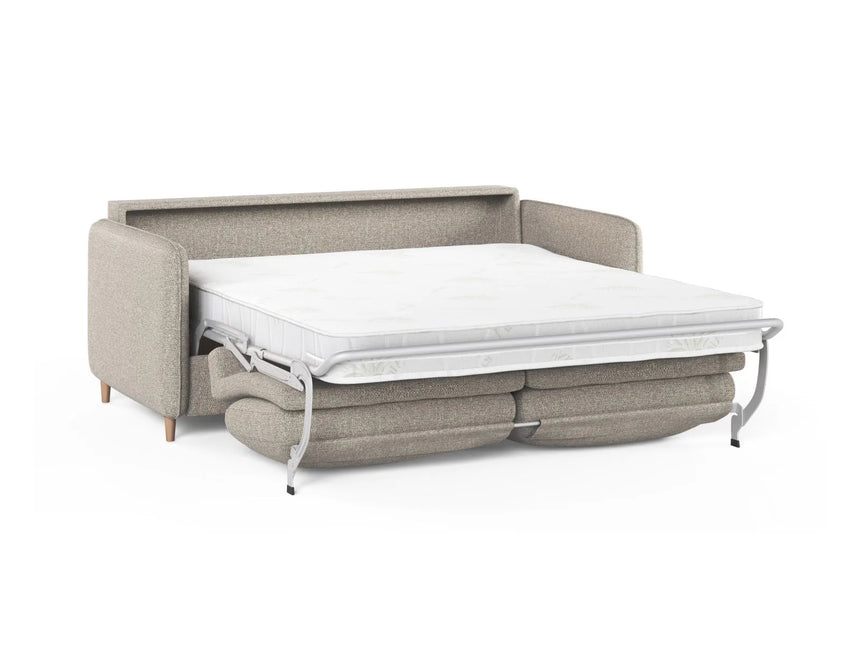 Simo 3-Sitzer Sofa mit Schlaffunktion, ausklappbar, aus Strukturierter Stoff in Sand (BABEL SAND), 184x102 cm von Micadoni – Bild 4
