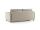 Simo 3-Sitzer Sofa mit Schlaffunktion, ausklappbar, aus Strukturierter Stoff in Sand (BABEL SAND), 184x102 cm von Micadoni – Bild 5