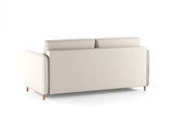 Simo 3-Sitzer Sofa mit Schlaffunktion, ausklappbar, aus Strukturierter Stoff in Weiß (BABEL WHITE), 184x102 cm von Micadoni – Bild 5