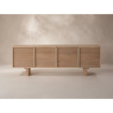 TV-Schrank mit Eichenholzplatte Aires, 160x40x54 cm von Micadoni – Produktbild 4