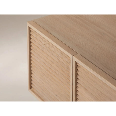 TV-Schrank mit Eichenholzplatte Aires, 160x40x54 cm von Micadoni – Produktbild 5