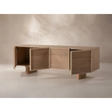 TV-Schrank mit Eichenholzplatte Aires, 160x40x54 cm von Micadoni – Produktbild 7