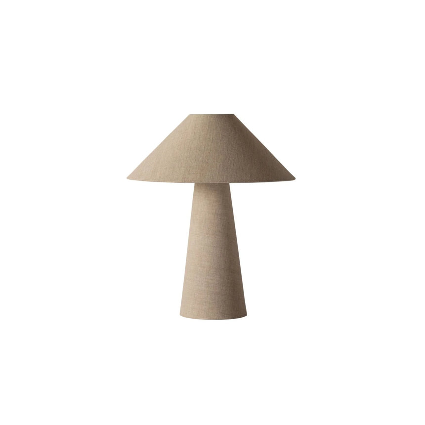 Tischleuchte mit Lampenschirm aus Leinen, 46cm von Micadoni – Produktbild 1