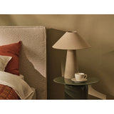 Tischleuchte mit Lampenschirm aus Leinen, 46cm von Micadoni – Produktbild 2