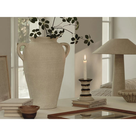 Tischleuchte mit Lampenschirm aus Leinen, 46cm von Micadoni – Produktbild 3