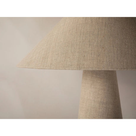 Tischleuchte mit Lampenschirm aus Leinen, 46cm von Micadoni – Produktbild 5