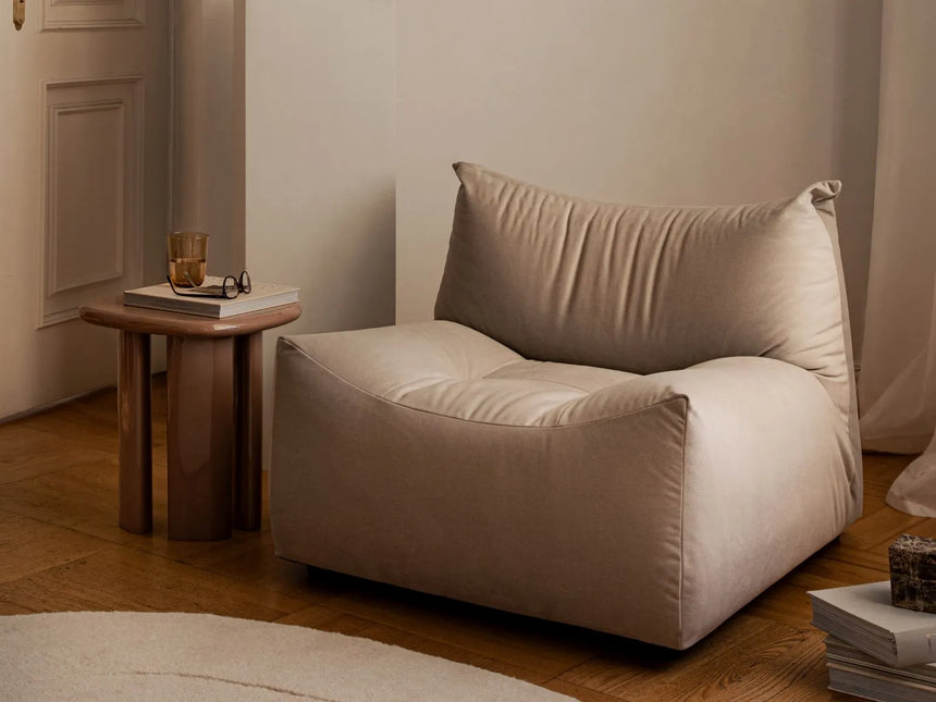 Tove Sessel aus Samt, Chenille oder Strukturstoff, 97x83 cm von Micadoni – Bild 2