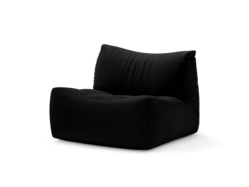 Tove Sessel aus Samt in Schwarz (Casino Black), 97x83 cm von Micadoni – Bild 4