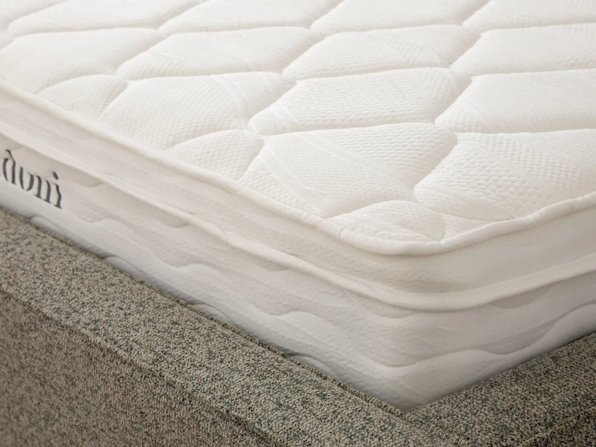 Valras Matratze mit Taschenfederkern aus Stoff in Weiß, 160x200 cm von Micadoni – Produktbild 2