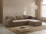 Velvet Right Corner Sofa With Bed Function And Box, "Kaelle", 4 Seats, Cappuccino, 252x165x87
Made in Europe von Micadoni – Bild 2