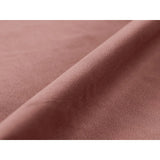 Victor 3-Sitzer Ecksofa, Linke Seite, ausziehbar mit Schlaffunktion und Bettkasten, aus Samt in Rosa (Paris Salmon), 246x148 cm von Micadoni – Bild 8
