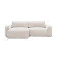 Victor 3-Sitzer Ecksofa, Linke Seite, ausziehbar mit Schlaffunktion und Bettkasten, aus Samt oder Strukturstoff, 246x148 cm von Micadoni – Bild 1