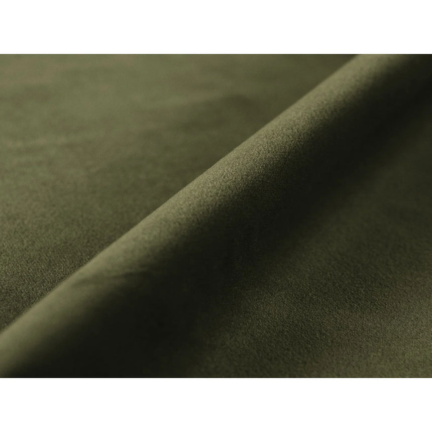 Victor 3-Sitzer Ecksofa, Rechte Seite, ausziehbar mit Schlaffunktion und Bettkasten, aus Samt in Moosgrün meliert (Paris Forest), 246x148 cm von Micadoni – Bild 8