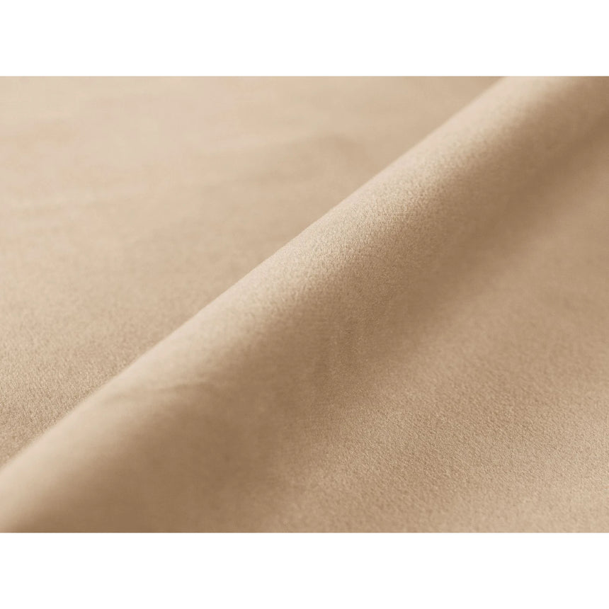 Victor 3-Sitzer Ecksofa, Rechte Seite, ausziehbar mit Schlaffunktion und Bettkasten, aus Samt in Nude (Paris Beige), 246x148 cm von Micadoni – Bild 8