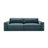Victor 3-Sitzer Sofa, ausklappbar, mit Schlaffunktion und Bettkasten, aus Samt in Blue (Paris Dark Blue), 246x100 cm von Micadoni – Bild 1
