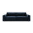 Victor 3-Sitzer Sofa, ausklappbar, mit Schlaffunktion und Bettkasten, aus Samt in Dunkelblau (Paris Deep Blue), 246x100 cm von Micadoni – Bild 1