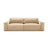 Victor 3-Sitzer Sofa, ausklappbar, mit Schlaffunktion und Bettkasten, aus Samt in Nude (Paris Beige), 246x100 cm von Micadoni – Bild 1