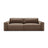 Victor 3-Sitzer Sofa, ausklappbar, mit Schlaffunktion und Bettkasten, aus Samt in Schokolade (Paris Chocolate), 246x100 cm von Micadoni – Bild 1